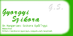 gyorgyi szikora business card